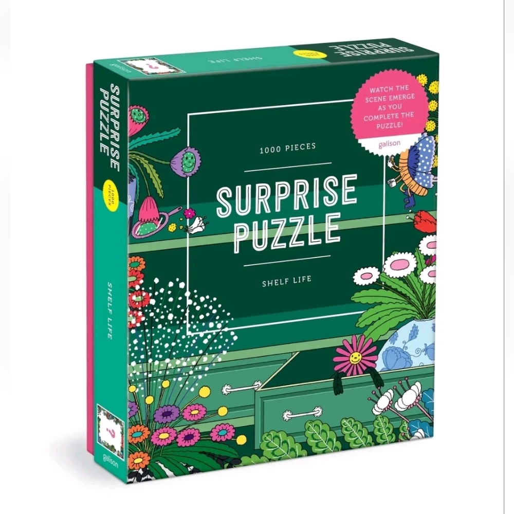 Galison Shelf Life 1000 Piece Surprise Puzzle from